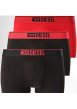 Thumbnail Lot de 3 boxers classiques en coton noirs unis avec le nom de la marque