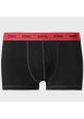 Thumbnail Lot de 3 boxers classiques en coton noirs unis à ceintures multicolores - Image 2