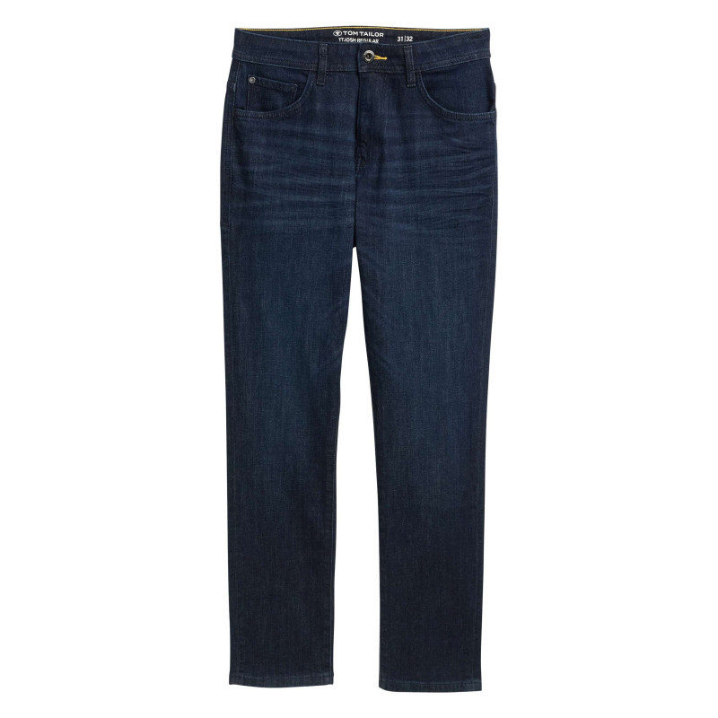 Tom Tailor - Jean En Coton Bleu Brut Légèrement Délavé Avec Une Coupe Slim - Brut Tom Tailor - Jean En Coton Bleu Brut Légèrement Délavé Avec Une Coupe Slim - Brut