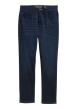 Thumbnail Jean en coton bleu brut légèrement délavé avec une coupe slim