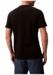 Thumbnail T-shirt en coton noir uni avec un petit patch brodé et à col rond - Image 2