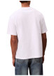 Thumbnail T-shirt en coton blanc uni avec le nom de la marque imprimé et à col rond - Image 2