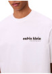 Thumbnail T-shirt en coton blanc uni avec le nom de la marque imprimé et à col rond - Image 3