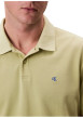 Thumbnail Polo en coton vert pistache uni à coupe slim avec le logo brodé en petit - Image 3