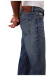 Thumbnail Jean en coton bleu indigo légèrement délavé à coupe regular fit - Image 6