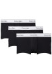 Thumbnail Lot de 3 boxers en coton noirs unis courts avec le nom de la marque