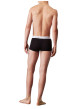 Thumbnail Lot de 3 boxers en coton noirs unis courts avec le nom de la marque - Image 2