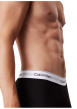 Thumbnail Lot de 3 boxers en coton noirs unis courts avec le nom de la marque - Image 3