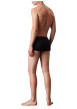 Thumbnail Lot de 3 boxers en coton bleus unis courts avec le nom de la marque - Image 2