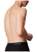 Thumbnail Lot de 3 boxers en coton bleus unis courts avec le nom de la marque - Image 3