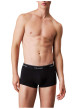 Thumbnail Lot de 3 boxers en coton bleus unis courts avec le nom de la marque - Image 4