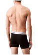 Thumbnail Lot de 3 boxers en coton multicolores unis longs avec le nom de la marque - Image 2
