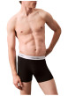 Thumbnail Lot de 3 boxers en coton multicolores unis longs avec le nom de la marque - Image 3