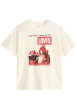 Thumbnail T-shirt en coton écru avec un imprimé fantaisie et des manches courtes - Image 3