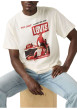 Thumbnail T-shirt en coton écru avec un imprimé fantaisie et des manches courtes - Image 5