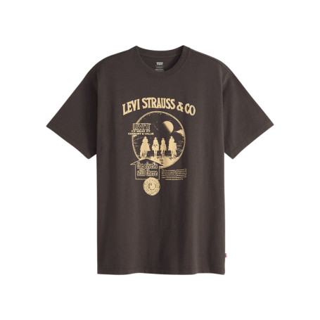 T-shirt noir avec un imprimé fantaisie et des...