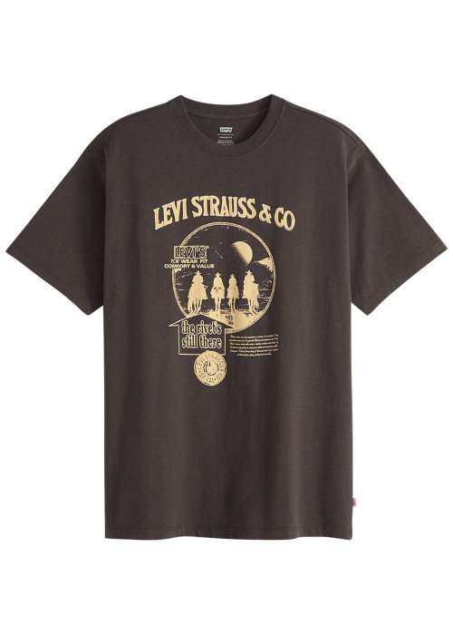 T-shirt noir avec un imprimé fantaisie et des manches courtes