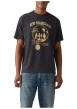 Thumbnail T-shirt noir avec un imprimé fantaisie et des manches courtes - Image 2