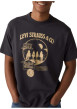 Thumbnail T-shirt noir avec un imprimé fantaisie et des manches courtes - Image 3