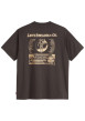 Thumbnail T-shirt noir avec un imprimé fantaisie et des manches courtes - Image 2