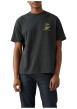 Thumbnail T-shirt noir avec un imprimé fantaisie et des manches courtes - Image 3