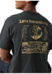 Thumbnail T-shirt noir avec un imprimé fantaisie et des manches courtes - Image 6