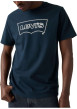 Thumbnail T-shirt en coton bleu marine avec col rond et logo de la marque - Image 2