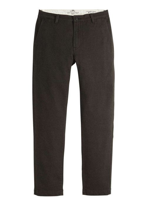 Pantalon Chino Xx Chino Std Ii en coton anthracite uni avec une coupe droite