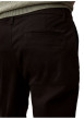Thumbnail Pantalon chino en coton noir uni à coupe slim avec des passants - Image 3
