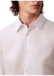 Thumbnail Chemise en coton blanche unie à coupe regular fit fermée par des boutons - Image 3