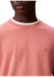 Thumbnail Pull en coton rose uni à col rond avec le mini logo brodé à la poitrine - Image 3