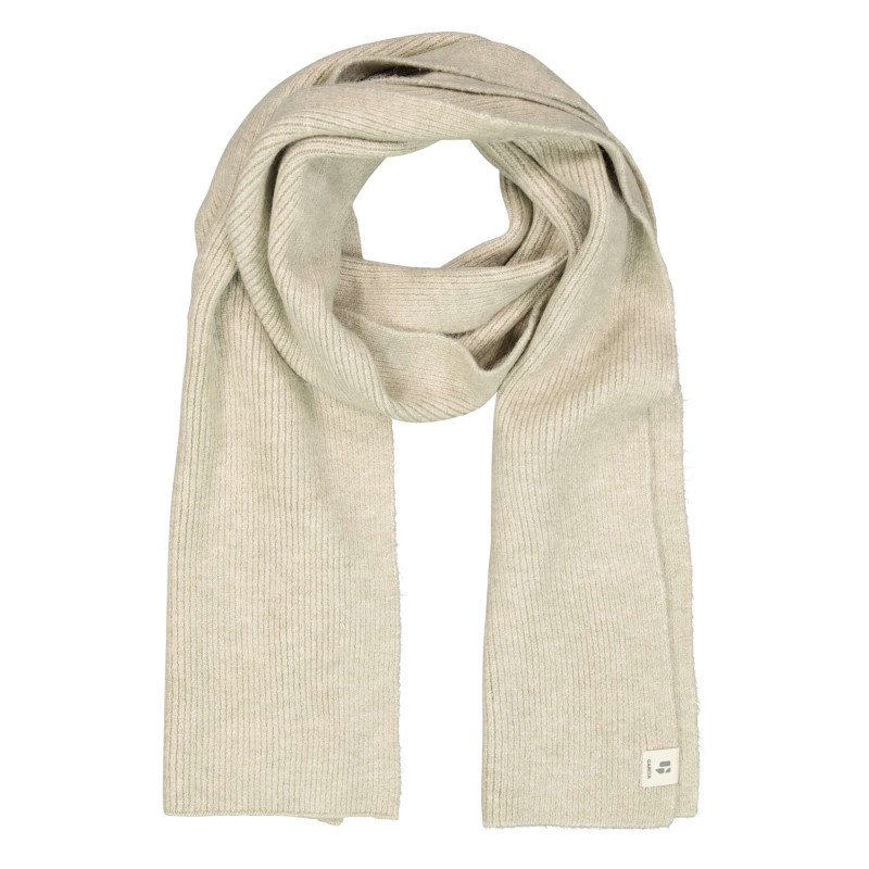 Garcia - écharpe Beige Unie En Maille Côtelée - Beige Garcia - écharpe Beige Unie En Maille Côtelée - Beige