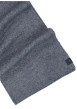 Thumbnail Écharpe bleue unie en maille côtelée - Image 2