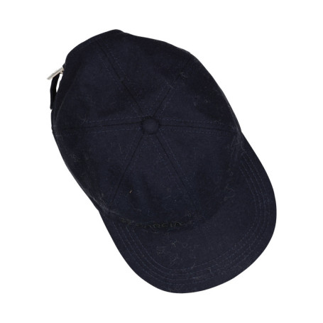 Casquette marine unie avec fermeture strapback...