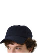 Thumbnail Casquette marine unie avec fermeture strapback et logo de la marque - Image 2