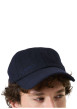 Thumbnail Casquette marine unie avec fermeture strapback et logo de la marque - Image 3