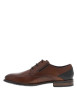 Thumbnail Derbies en cuir cognac à talon décroché bas et à lacets ronds - Image 2
