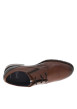 Thumbnail Derbies en cuir cognac à talon décroché bas et à lacets ronds - Image 4