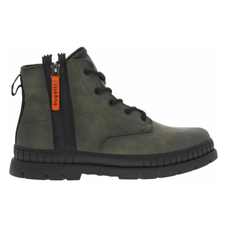 Bottines kaki avec semelle crantée à talon plat...