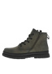 Thumbnail Bottines kaki avec semelle crantée à talon plat et lacets ronds - Image 2
