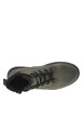 Thumbnail Bottines kaki avec semelle crantée à talon plat et lacets ronds - Image 4