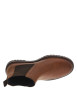 Thumbnail Bottines en cuir cognac avec semelle à talon décroché bas et logo embossé - Image 4