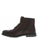 Thumbnail Bottines en cuir bordeaux avec semelle à talon plat et intérieur motif écossais - Image 2