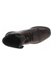 Thumbnail Bottines en cuir bordeaux avec semelle à talon plat et intérieur motif écossais - Image 4