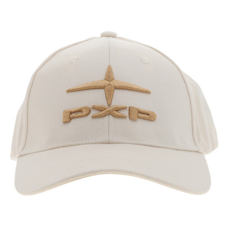 Casquette en coton écrue unie avec logo...