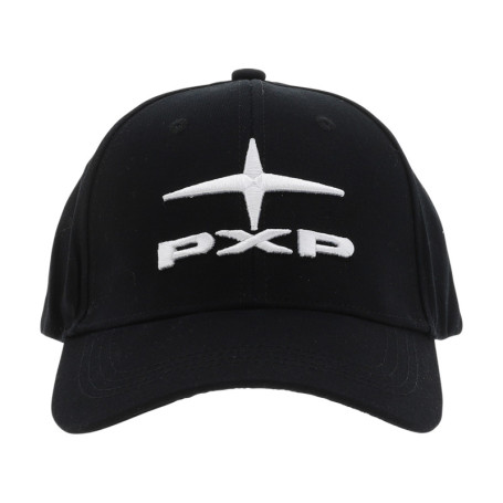 Casquette en coton noire unie avec logo...