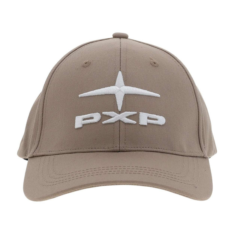 Project X - Casquette En Coton Taupe Unie Avec Logo Iconique Brodé à L'avant En Blanc - Taupe