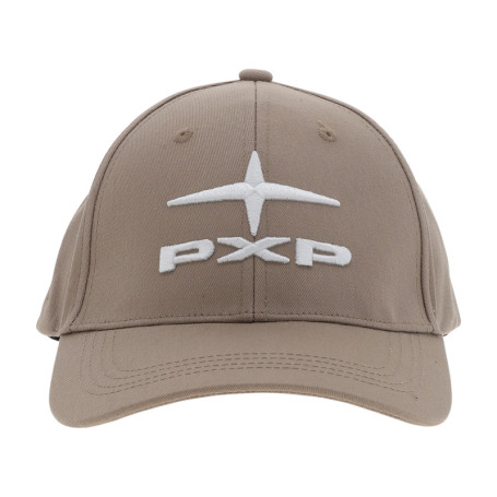 Casquette en coton taupe unie avec logo...