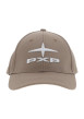 Thumbnail Casquette en coton taupe unie avec logo iconique brodé à l'avant en blanc