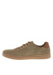 Thumbnail Sneakers taupe à talon plat avec fermeture à lacets et logos de la marque - Image 2